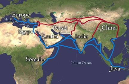 Silk Road map